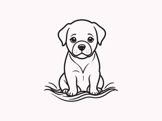  Cute Dog Logo Design Icon Symbol Vector Template