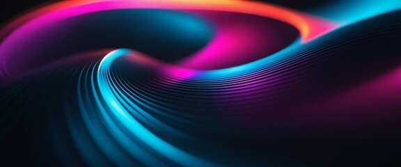 Neon Vibrant Abstract Flowing Wavy Gradient Art Colorful Dynamic Background Wallpaper