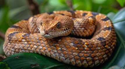 Obraz premium Venomous Snakes in Tropical Forests