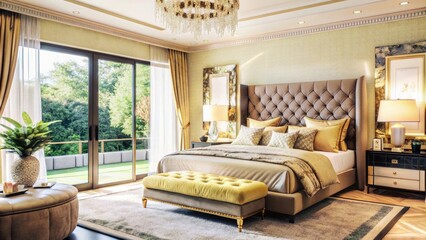 Best high quality bedroom with photograpy background
