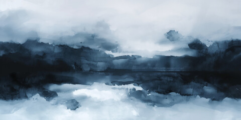 Obraz premium abstract watercolor soft gray background