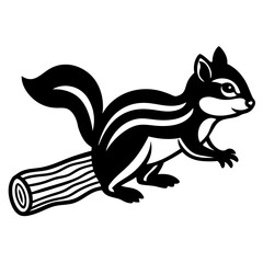 Squirrel icon silhouette vector Illustration.