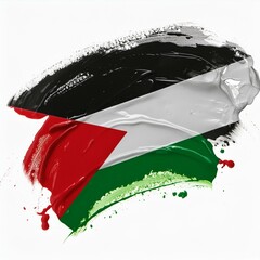 palestinian flag for white background shirt design'