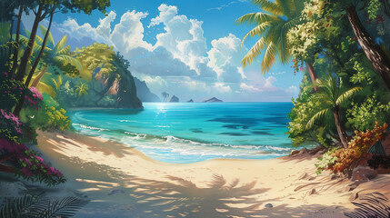 beautiful beach landscape