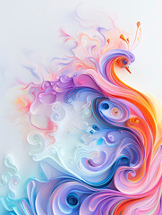 Peacock color pattern abstract background
