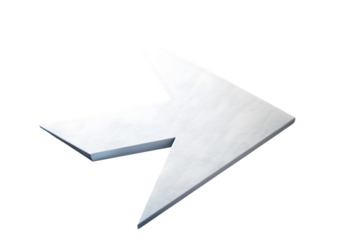 White paper arrow