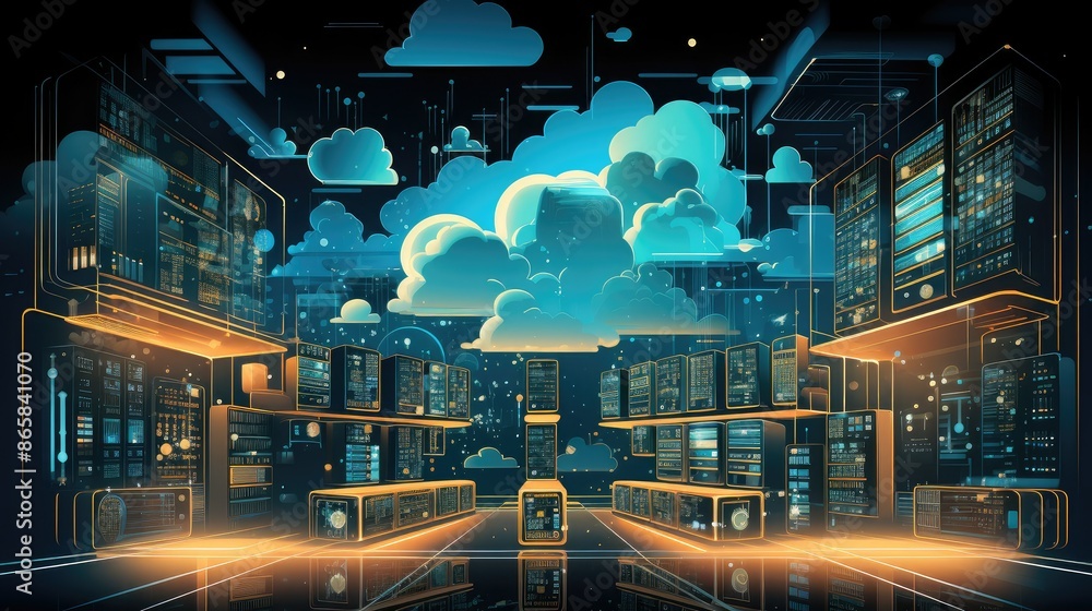 Poster cloud computing transfer big data on internet