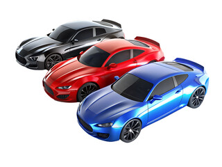 Colorful cars