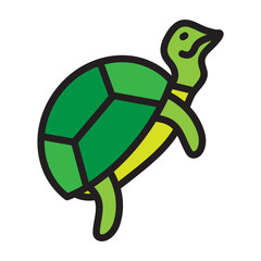 Tortoise Vector Filled Icon Design