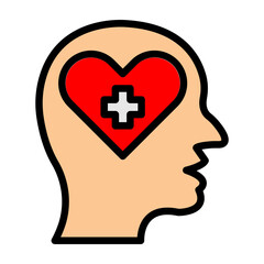 Wellbeing Vector Filled Icon Design