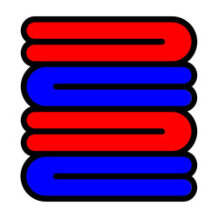 Obraz premium Blanket Vector Filled Icon Design