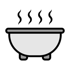 Hot Bath Vector Filled Icon Design