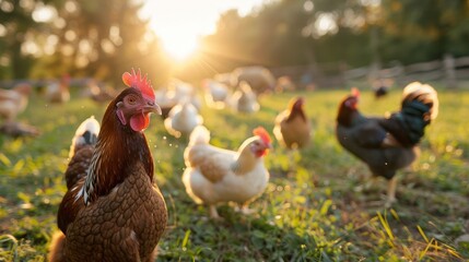 Farm Animals in the Morning