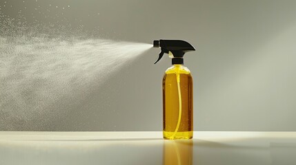 Home cleaning products Spray bottle on white background