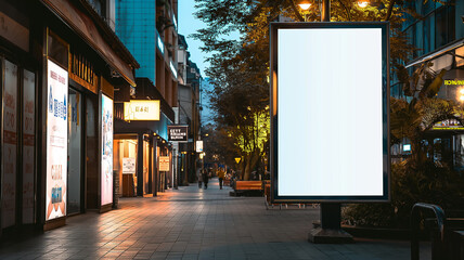 City Billboard in shoping plaza