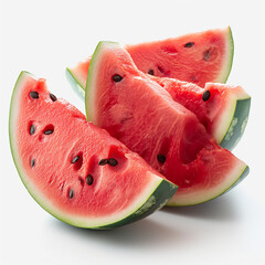 Watermelon, white background
