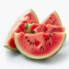 Watermelon, white background