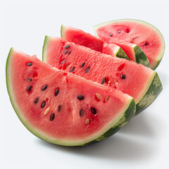 Watermelon, white background