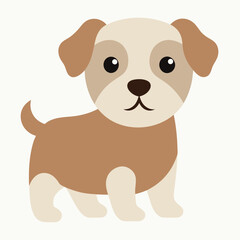 Fototapeta premium puppy silhouette vector icon illustration