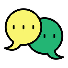 Comment Vector Filled icon design