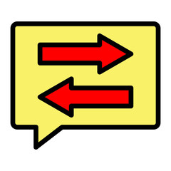 Directional Arrows Vector Filled icon design