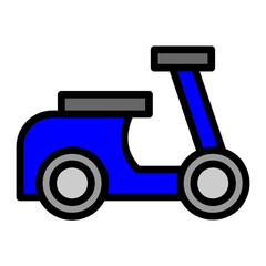 Scooter Vector Filled Icon design