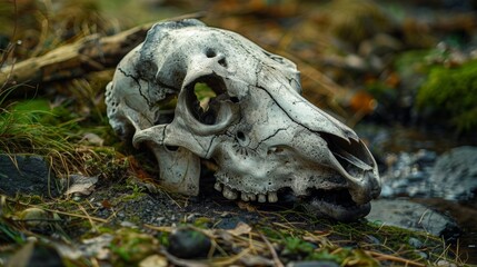 Obraz premium Horse Skull: Beauty and Speed in the Wild 