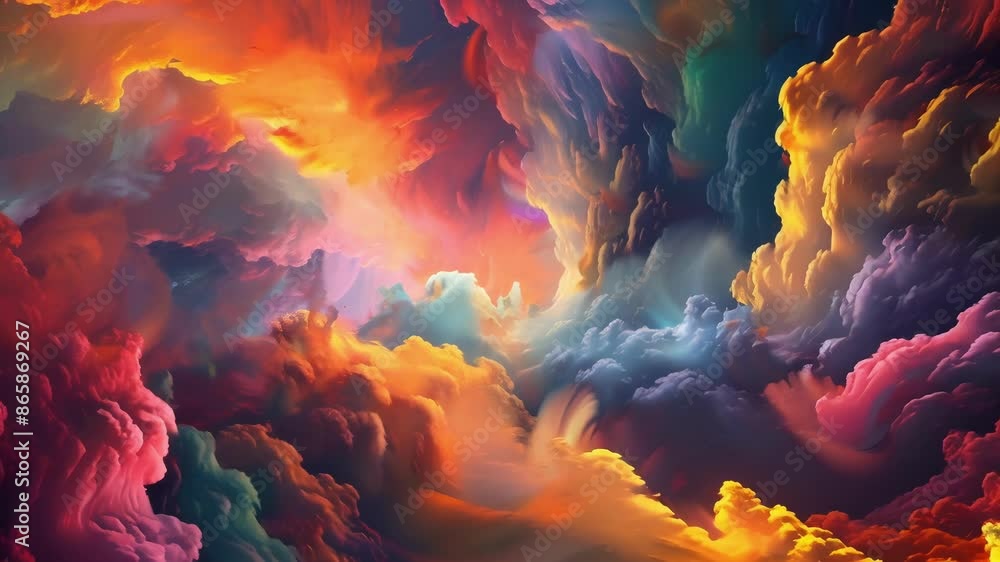 Poster the dazzling explosions of color seem almost magical creating a sensation of being transported into 