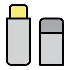 Lip Balm Vector Filled Icon Design