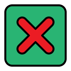 Fototapeta premium Cross Vector Filled Icon Design