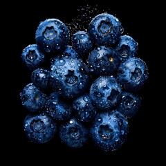 Blueberry Studio Shot Isolated on Clear Background, Food Photography, Generative AI,

