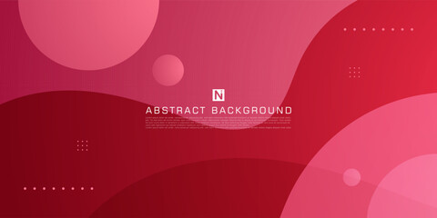 Wave background simple soft red gradient textured background design in 3D style. Eps10 Vector