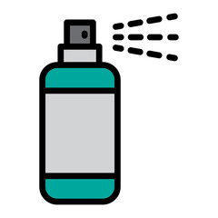 Spray Vector Filled Icon Design