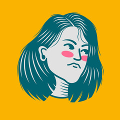 Character design avatar flat minimalist 74