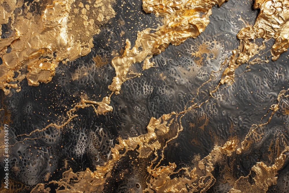 Poster a cascade of metallic shades blending seamlessly, creating a sophisticated and modern abstract compo