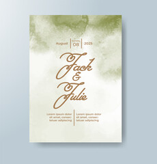 Watercolor Minimal Card. Classic Vector Design Cards. Wedding Abstract Background Invitation. Art Template. Set of Creative Illustrations for Brochure, Cover Design. Minimalistic Watercolor Artwork.