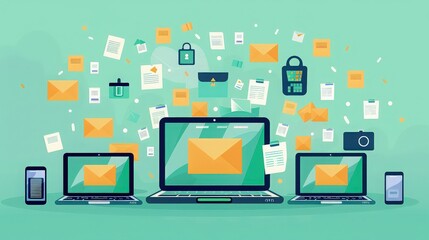 Multiple Devices Receiving Emails and Documents