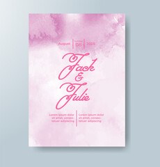 Watercolor Minimal Card. Classic Vector Design Cards. Wedding Abstract Background Invitation. Art Template. Set of Creative Illustrations for Brochure, Cover Design. Minimalistic Watercolor Artwork.