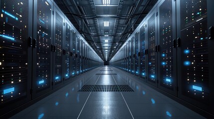 Witness the Efficiency of Modern Technology with Server Station Visuals