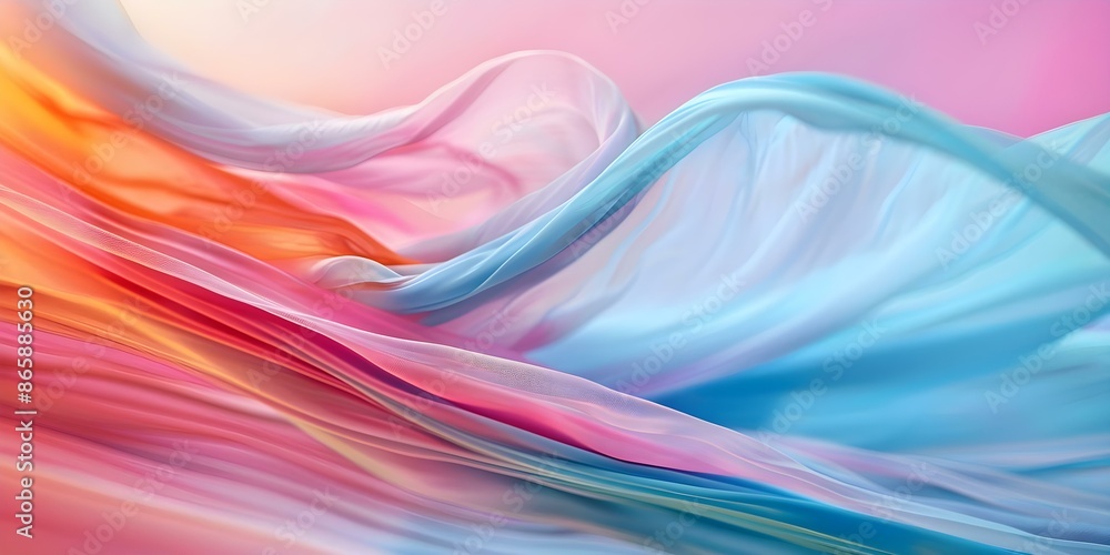 Poster abstract art symbolizing lifes impermanence with vibrant colors and dynamic shapes. concept abstract