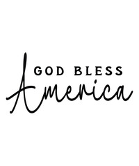 Fototapeta premium god bless america tshirt