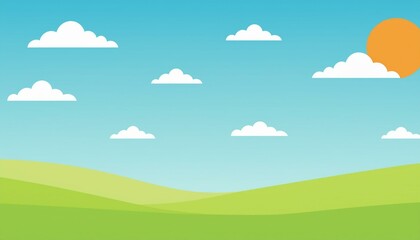 Tranquility Found: A Serene Illustration of a Bright Meadow with a Sense of Peace