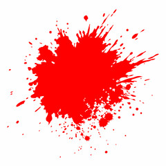 White background with a Red ink splatter vector (26)