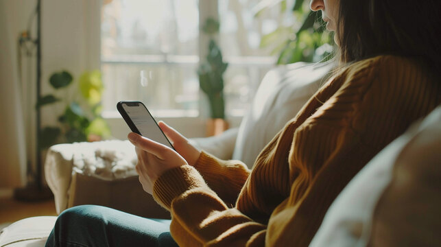 A person using a language learning app.