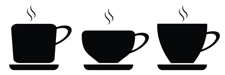 coffee cup icon vector isolated on white background. Coffee cup icon. Coffee vector icon Tea. EPS 10