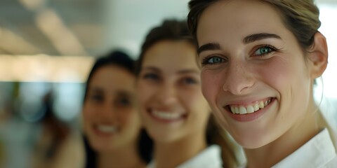 Smiling group of young professionals in an office environment. Concept Teamwork, Young Professionals, Office Environment, Smiling, Group Photo