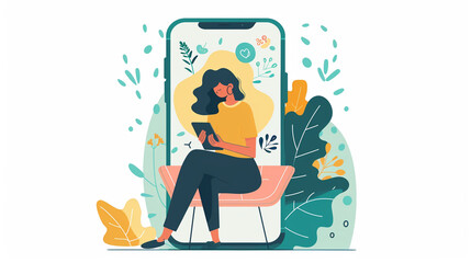 Mobile app for mental health support.