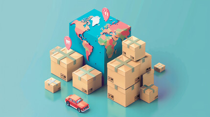 Cross-border e-commerce packages.