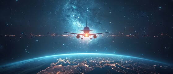 navigation concept for aviation. compass