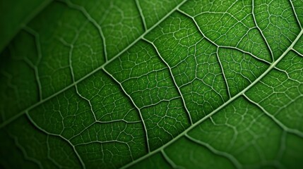 Obraz premium Macro shot of leaf surface, 